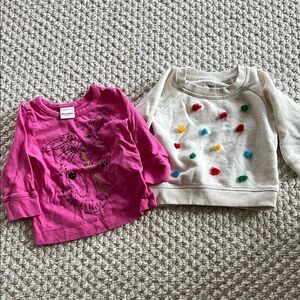 12-18mos Hanna Andersson and Gymboree tops